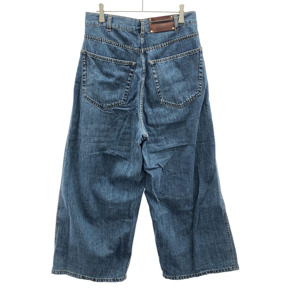 DRIES VAN NOTEN ドリスヴァンノッテン 1タックワイドデニムパンツ 1563-343-1129 インディゴ 34