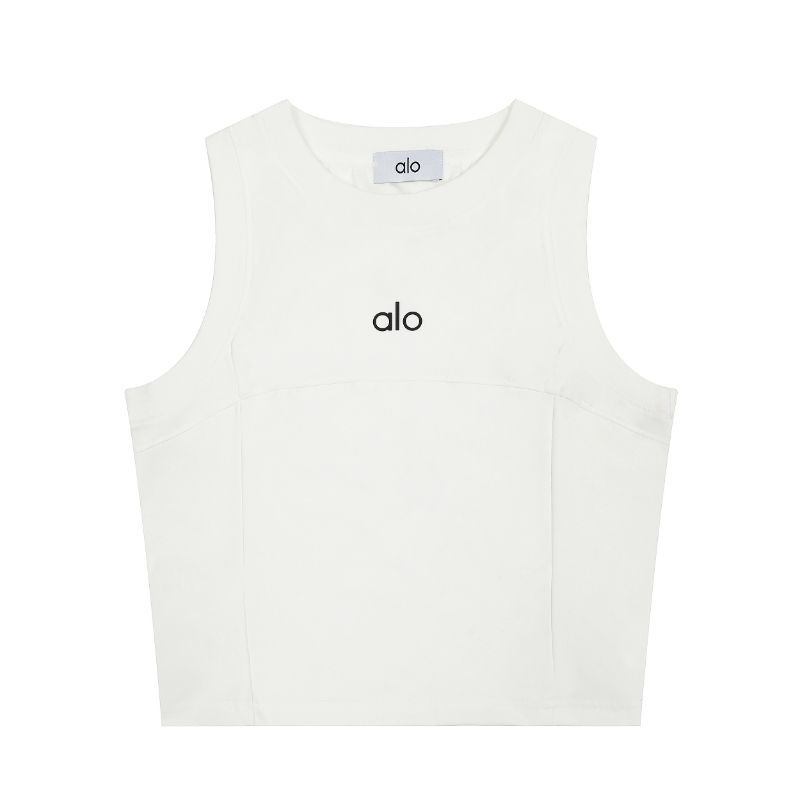 【新品未使用】alo アロ トップス タンクトップ パット ピラティス ヨガ Alo Yoga アロヨガ トップス トレーニング カップ付き 長袖