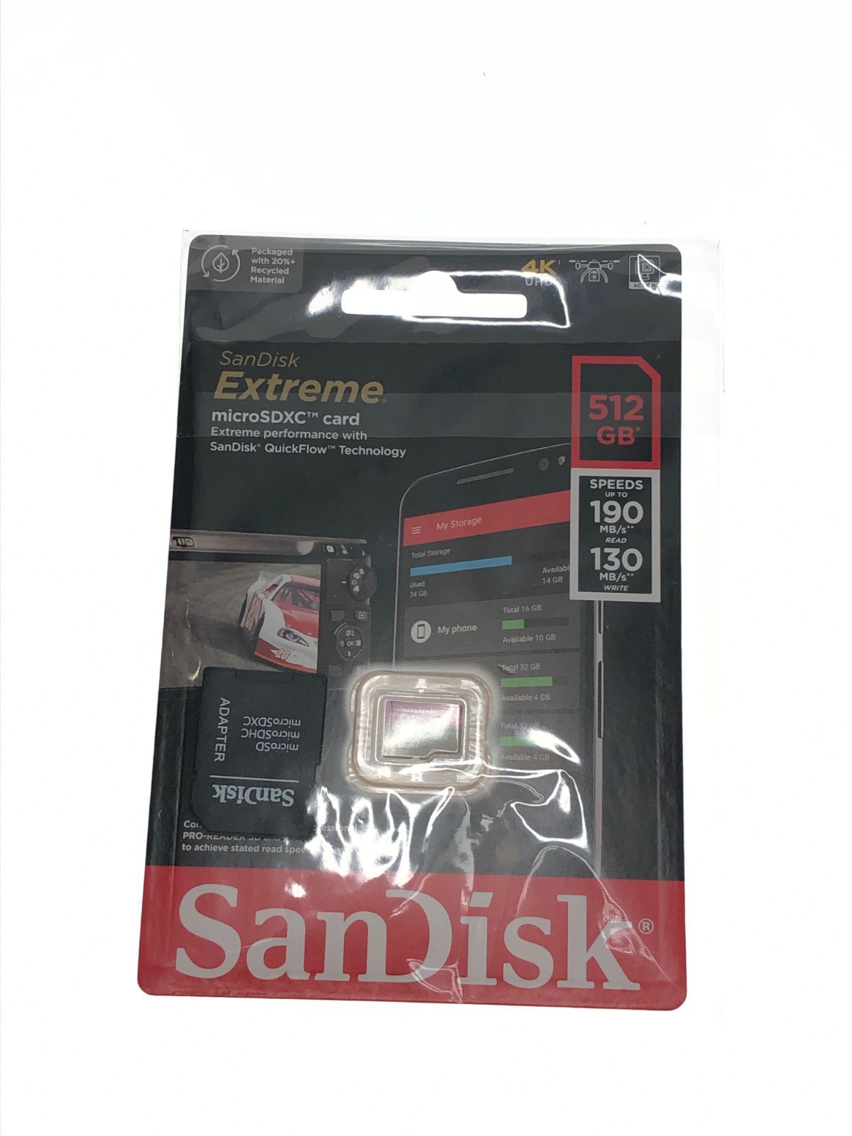 SanDisk MicroSDXC UHS-I Card 512GB Extreme Ultra High Speed Type