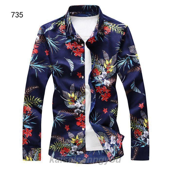 シャツメンズ花柄アロハシャツ長袖カジュアルシャツトップス開襟おしゃれ配色長袖大きいサイズ長袖シャツ秋物兄系新作 M-5XL 12色 ！長袖シャツ メンズ 花柄シャツ アロハシャツ