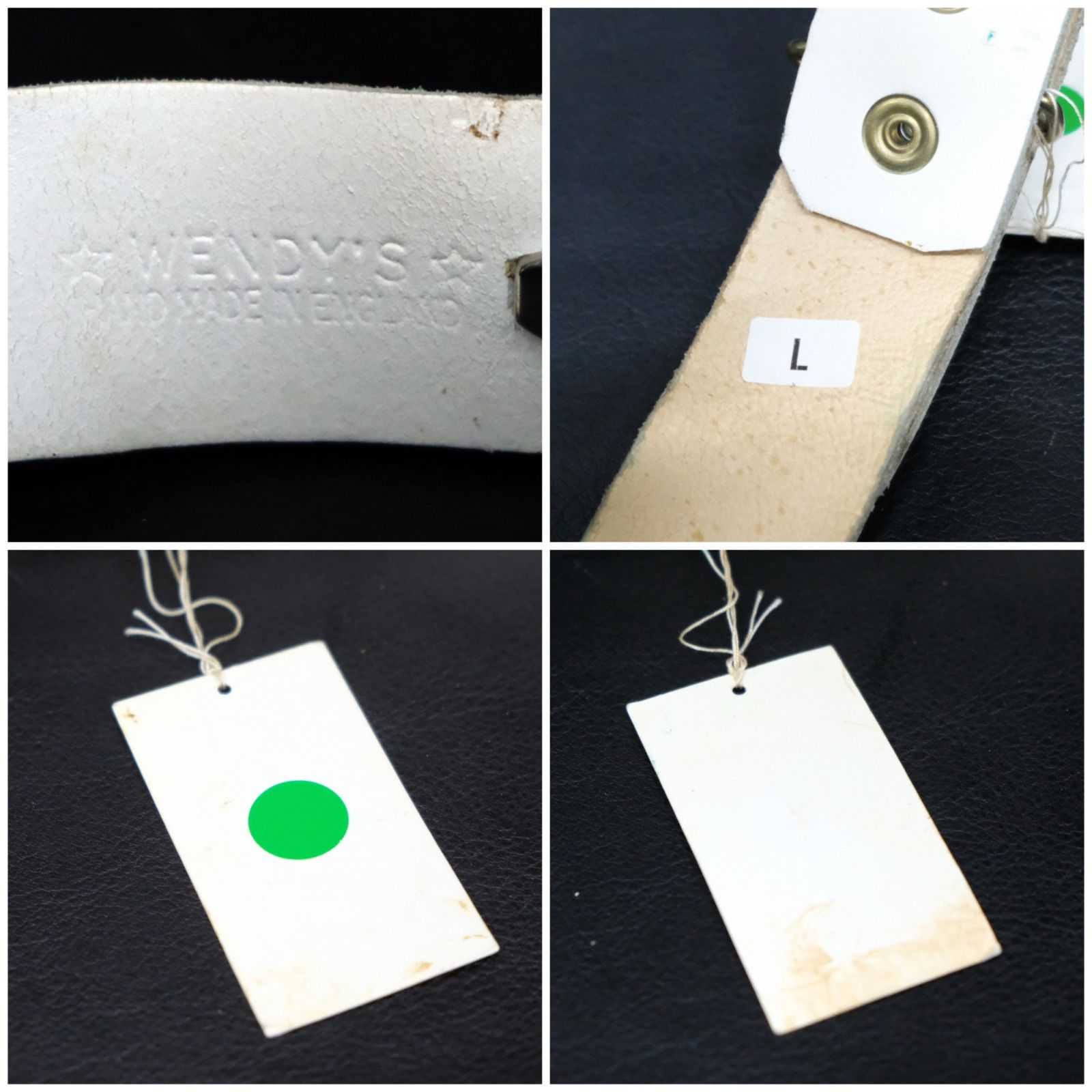 未使用 WENDY'S of LONDON 3連ヘキサゴンスタッズベルト Lサイズ/84