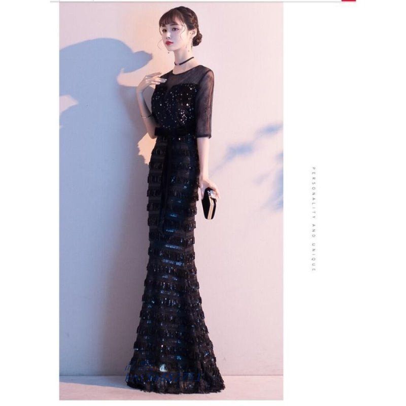 袖あり マーメイドドレス ウエディングドレス ナイトドレス ロング丈ドレス パーディードレス 演奏会 お呼ばれ 舞台用 披露宴 二次会 結婚式 発表会 ピアノ kni5a882751