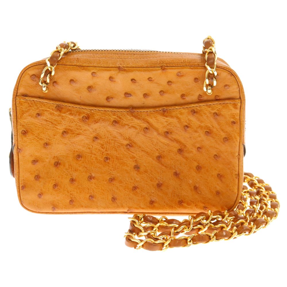 CHANELシャネルヴィンテージオーストリッチバッグ