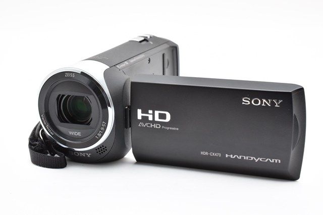 SONY HDR-CX470 B Handycam｜フルHD×光学ズーム搭載｜バッテリーカバー 動作問題なし ｜軽量コンパクトハンディカム｜旅行 イベント撮影に最適｜全体的にきれいな状態