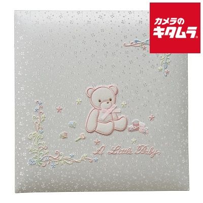 ナカバヤシ アH-LB-700-P フエルアルバム 誕生用 リトルベビー Lサイズ8枚 フリータイプ ピンク