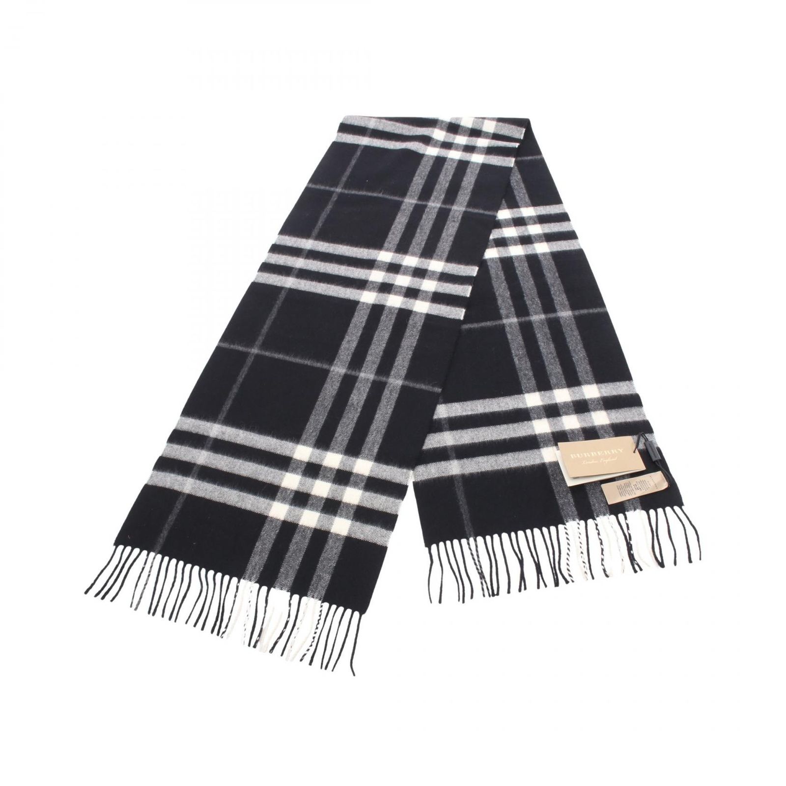 BURBERRY♦カシミヤ100%ホースロゴ マフラー良品ブラック♦ユニセックス バーバリー BURBERRY マフラー ブラック その他 スカーフ