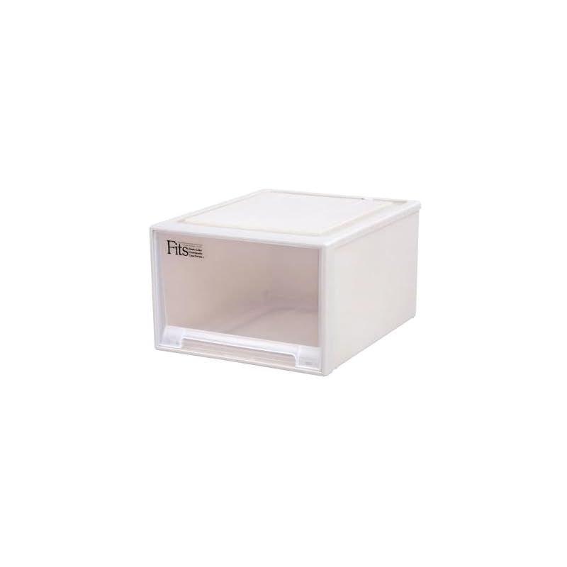 天馬 収納ボックス フィッツケース クローゼット 幅44×奥行53×高さ30cm 収納ケース たわみにくい 衣装ケース 日本製 【色 カプチーノ】 【サイズ ワイド L-53】 1