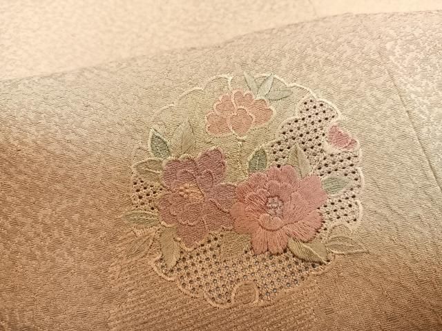 平和屋着物○訪問着 中国三大刺繍 スワトウ刺繍 汕頭刺繍 雪輪