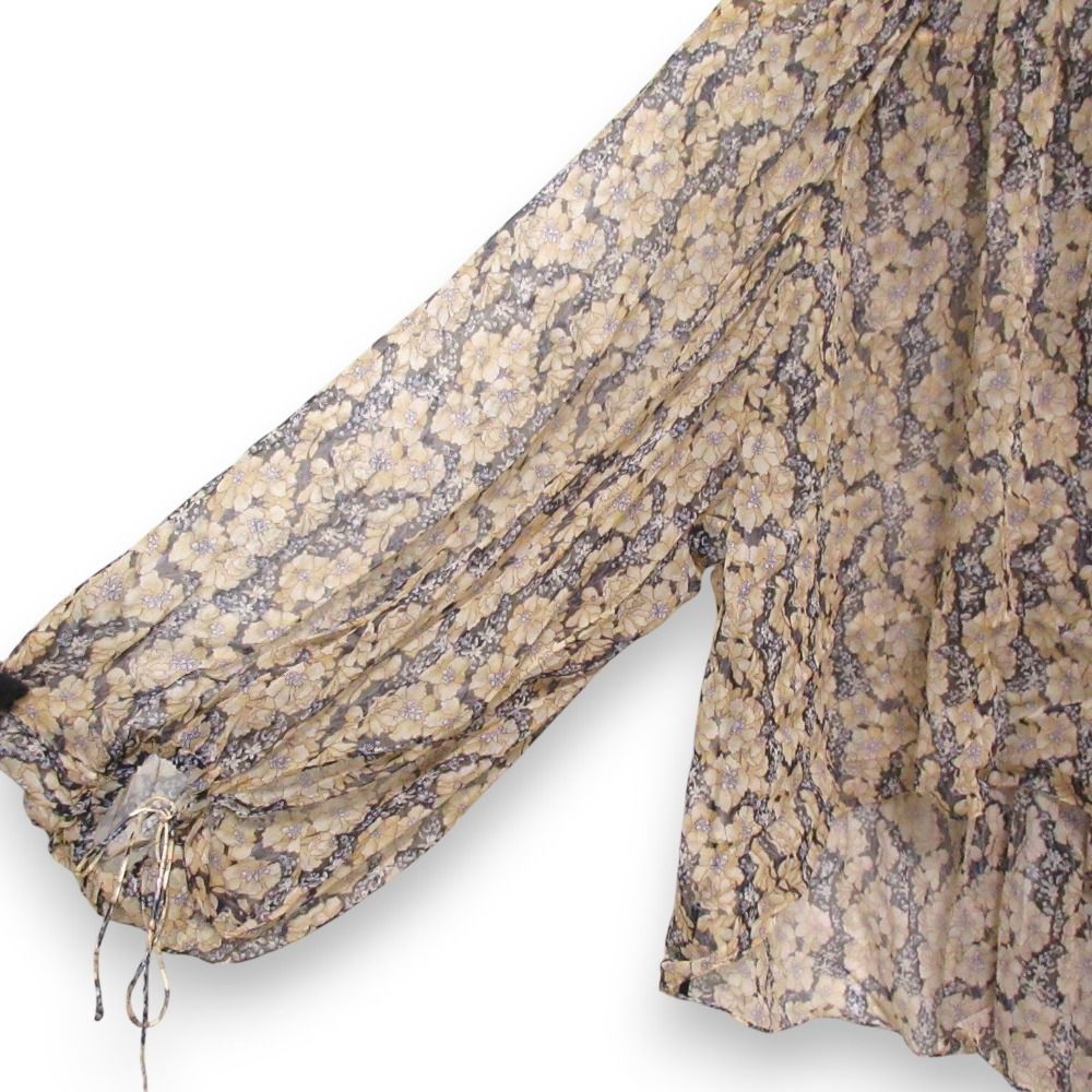 Drawerブラウス36シルクシフォン Drawer ドゥロワー シフォンブラウス 36