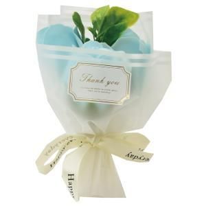 3営業日で発送 プチプラ ソープフラワー 6 ミニブーケ 96個アソート PK RE DKRD BL PU YE SBL-222BL 入数 96