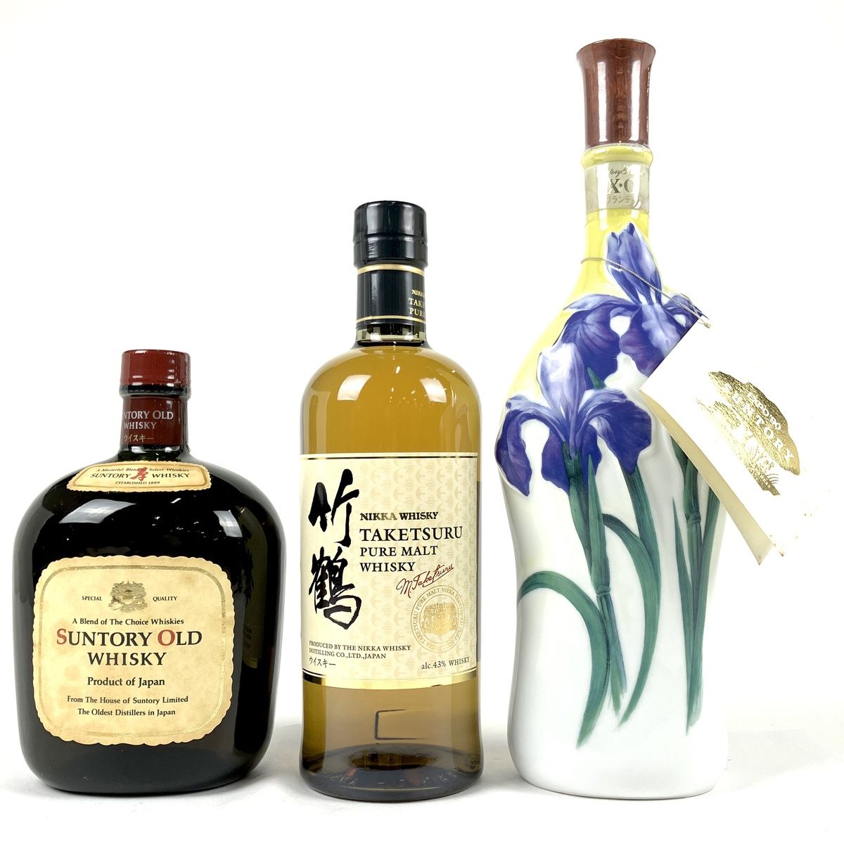 東京都内限定発送】 3本 Suntory NIKKA ブランデー ウイスキー セット