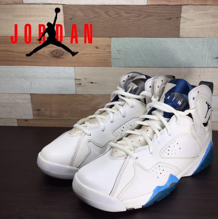 NIKE AIR JORDAN 7 RETRO ナイキ エアジョーダン7 レトロ フレンチ ブルー 2015 25cm U07904  304774-107 - メルカリ