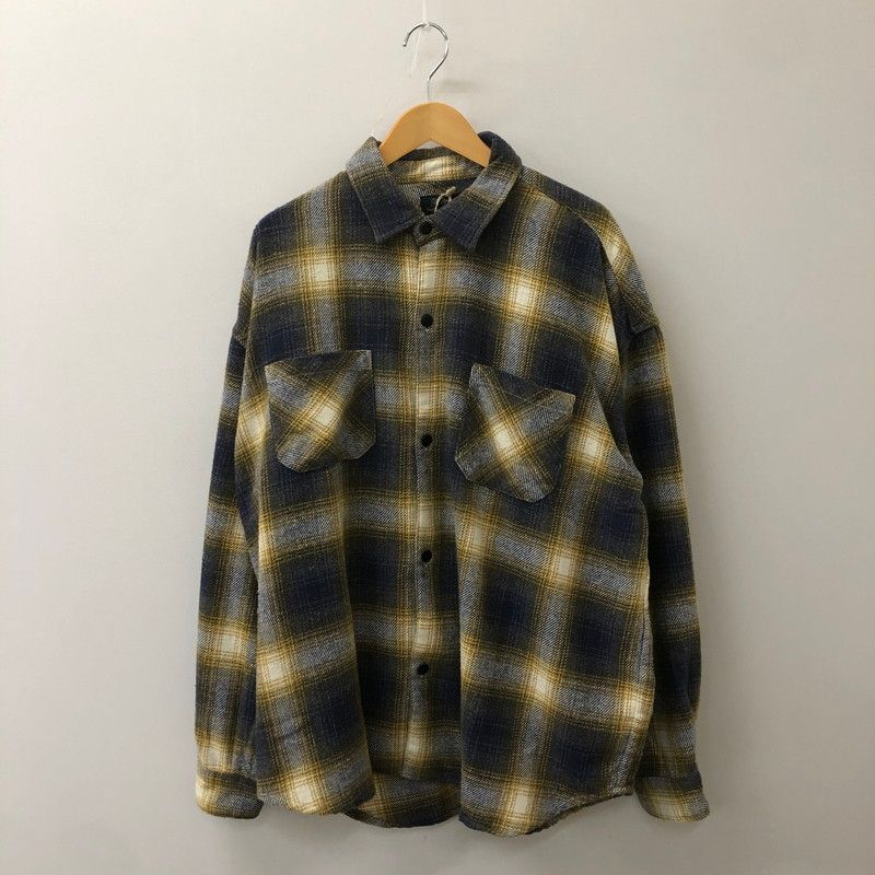 REMI RELIEF レミレリーフ NAVY LABEL JAZZ NEP CHECK WORK SHIRT ネイビーレーベル ジャズネップチェックワークシャツ トップス 長袖 140-250501-kk-22-tei