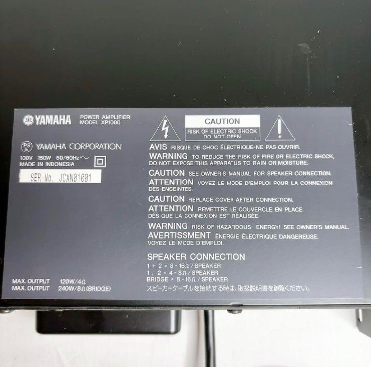 美品 YAMAHA XP-1000 アンプ ヤマハ | XP Series - パワーアンプ - 概要