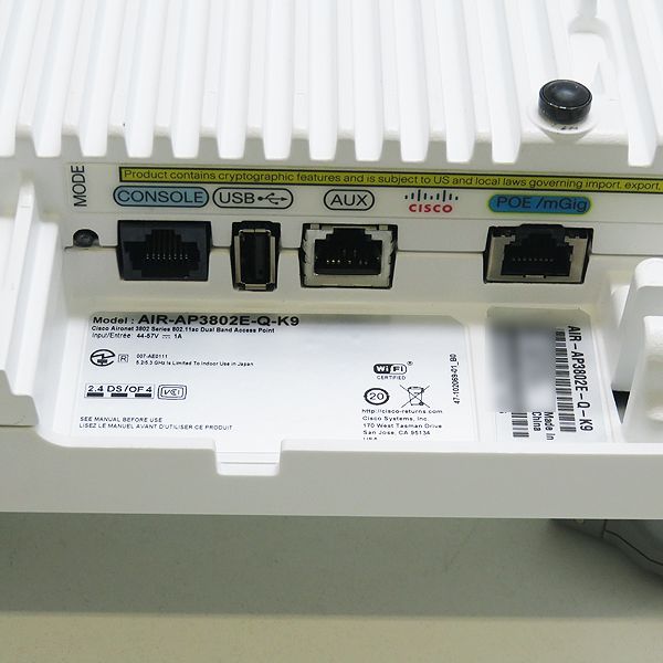 Cisco Aironet3800シリーズ AIR-AP3802E-Q-K9【初期化済み】 - メルカリ