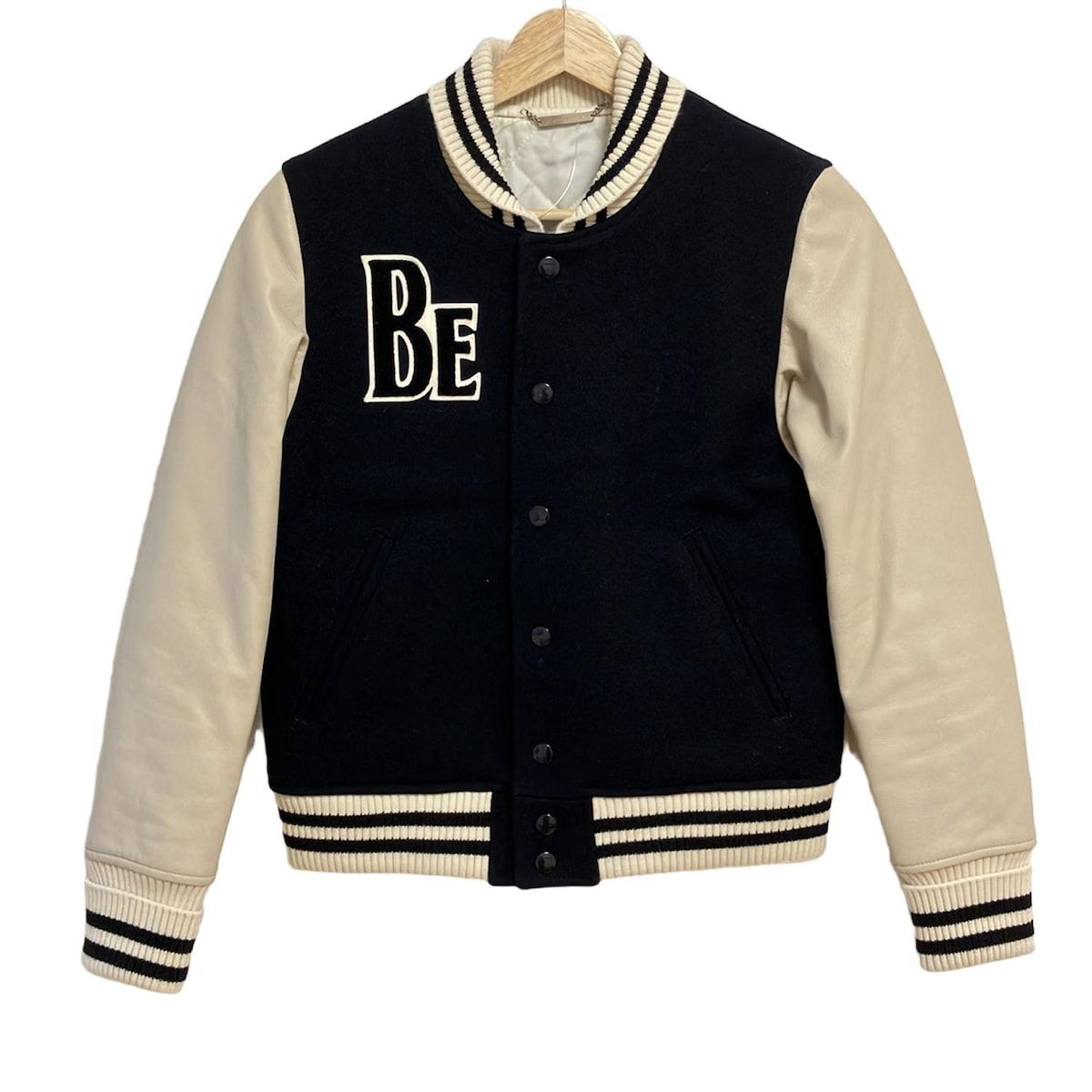 beautifulpeople ビューティフルピープル ブルゾン サイズ150 レディース - ダークネイビー×アイボリー 長袖|中綿|春|秋
