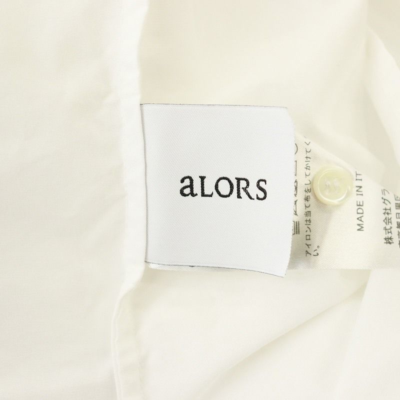 アロー aLORS レースノーカラーブラウス シャツ 前開き 0 白 /CX ■OS ■SH レディース other - アロー aLORS レースノーカラーブラウス シャツ 前開き