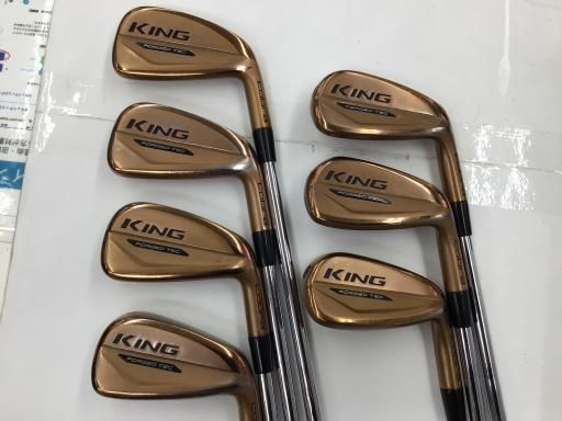 コブラ KING FORGED TEC 2021 COPPER 8 S アイアンセット IR 特注シャフト フレックスS メンズ 男性用 右利き 右用 Dランク ゴルフクラブ