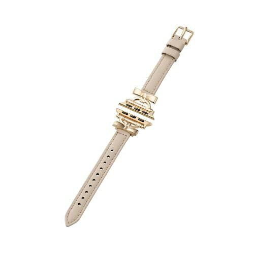 【新品・5営業日で発送】ELECOM エレコム Apple Watch41／40／38mm／バンド／スリム／グレージュ(AW-41BDLRBJGB)
