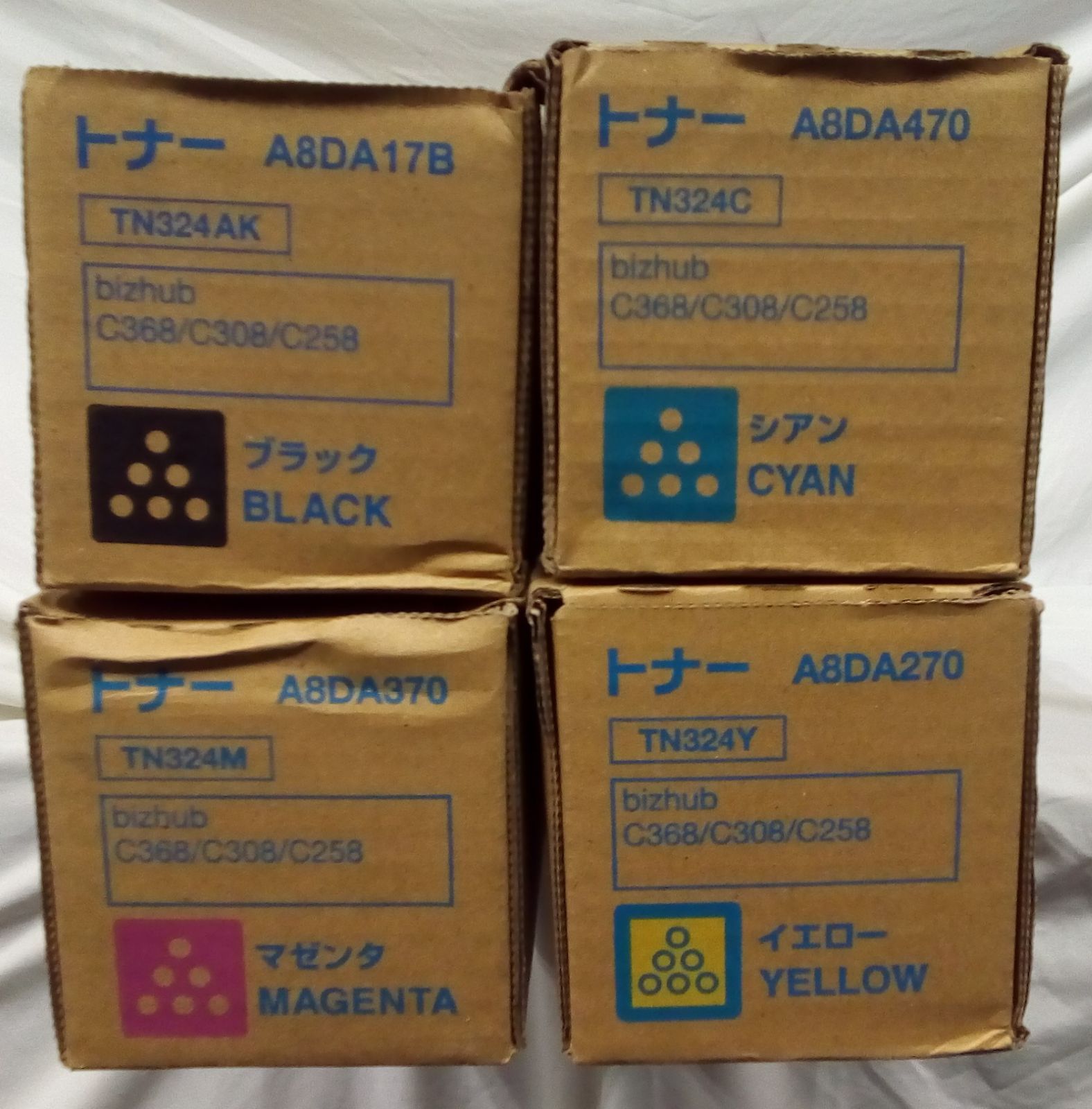 コニカミノルタ TN324 4色セット （コニカミノルタトナーTN-324