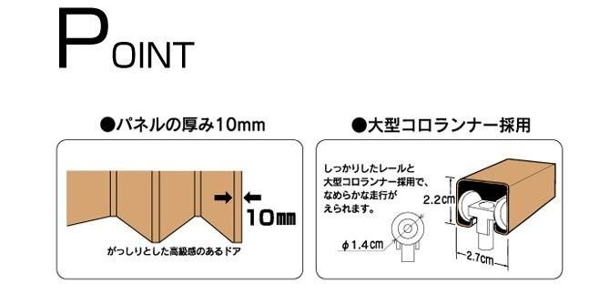 パネルドアク 窓付きタイプ 約幅99×高さ174cm L5004 ダークブラウン TALLINNNEXPO_COM