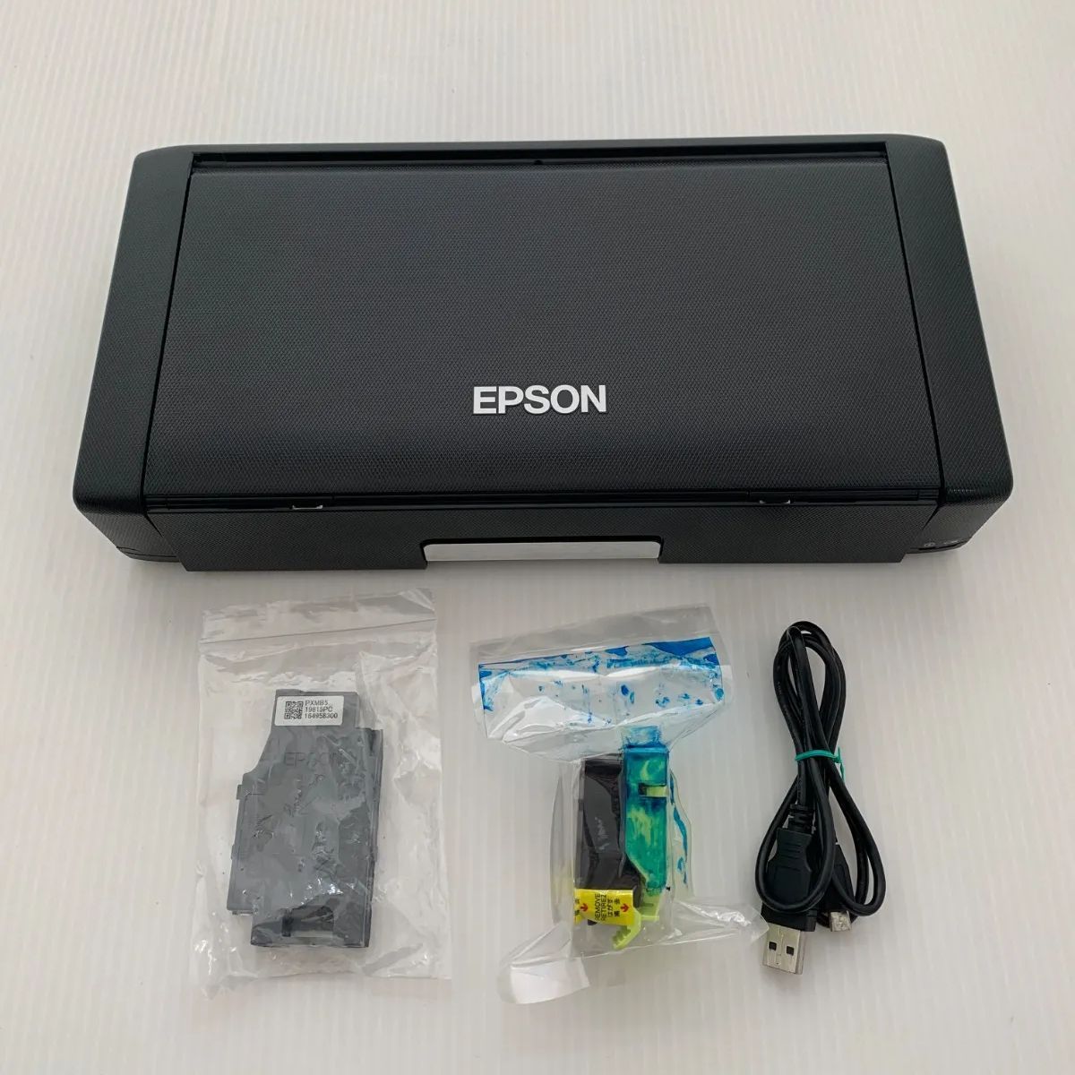 EPSON エプソン A4モバイルインクジェットプリンター PX-S05B ブラック モバイルプリンター 稼働品