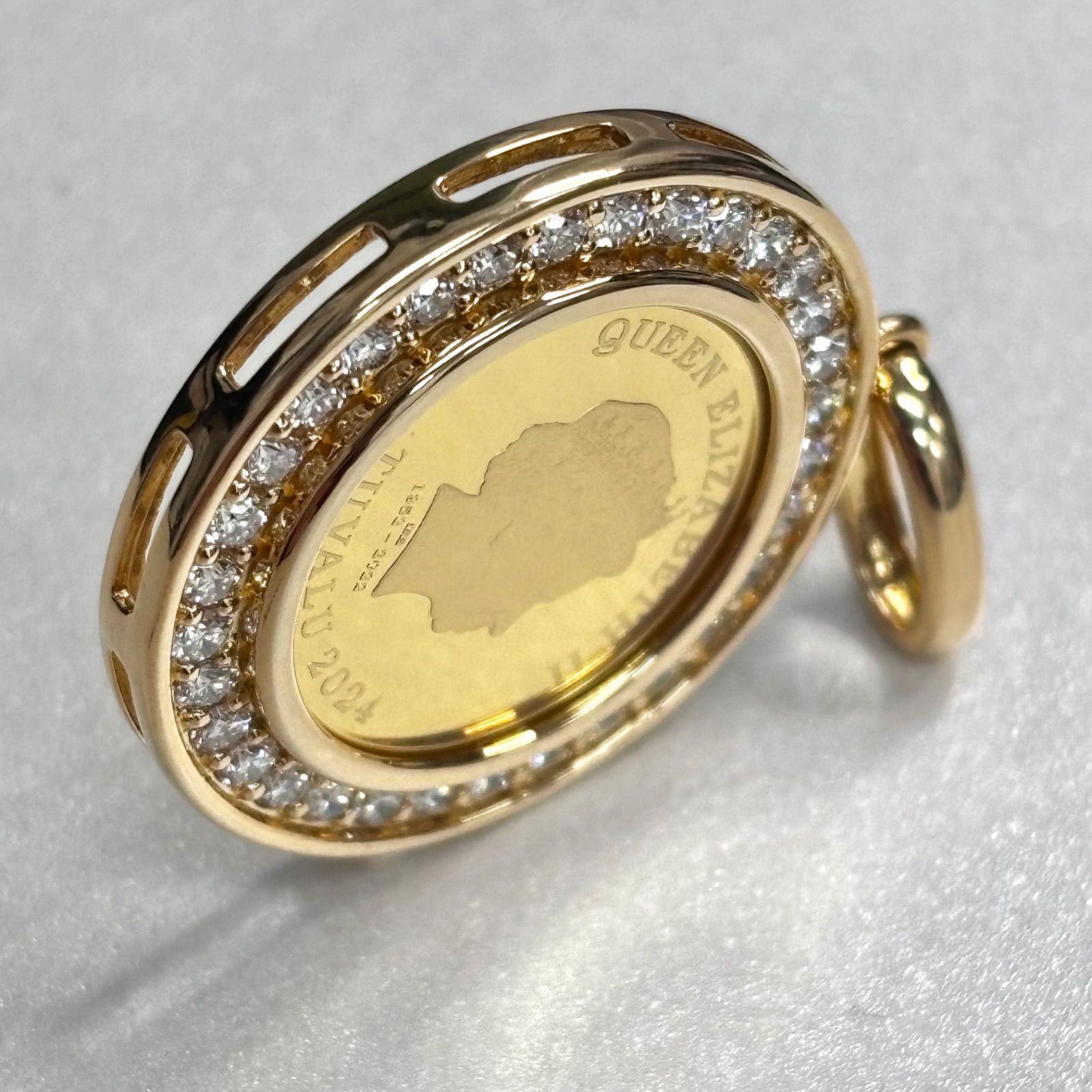 新品未使用品⭐️ジュエリーツツミ TSUTSUMI】 K24YG/K18YG コイン 
