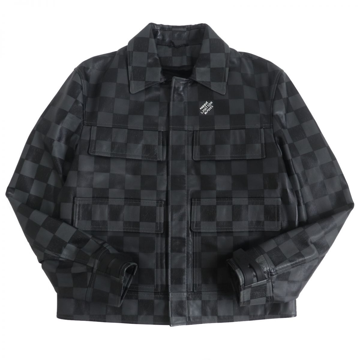 極美品□21AW LOUIS VUITTON/ルイヴィトン ダミエ ジップアップ