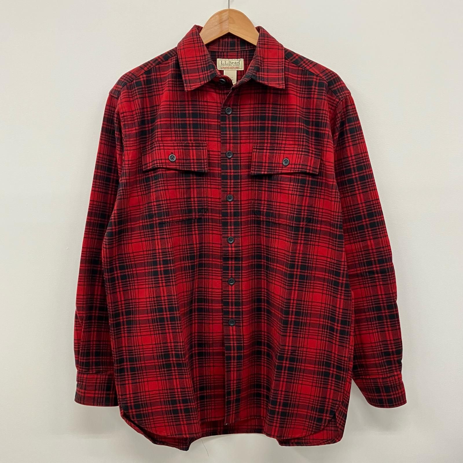 美品！L.L. Bean ヘビーフランネルシャツ 長袖 L.L.Bean XL/古着 エルエルビーン LLBEAN 長袖 ヘビー