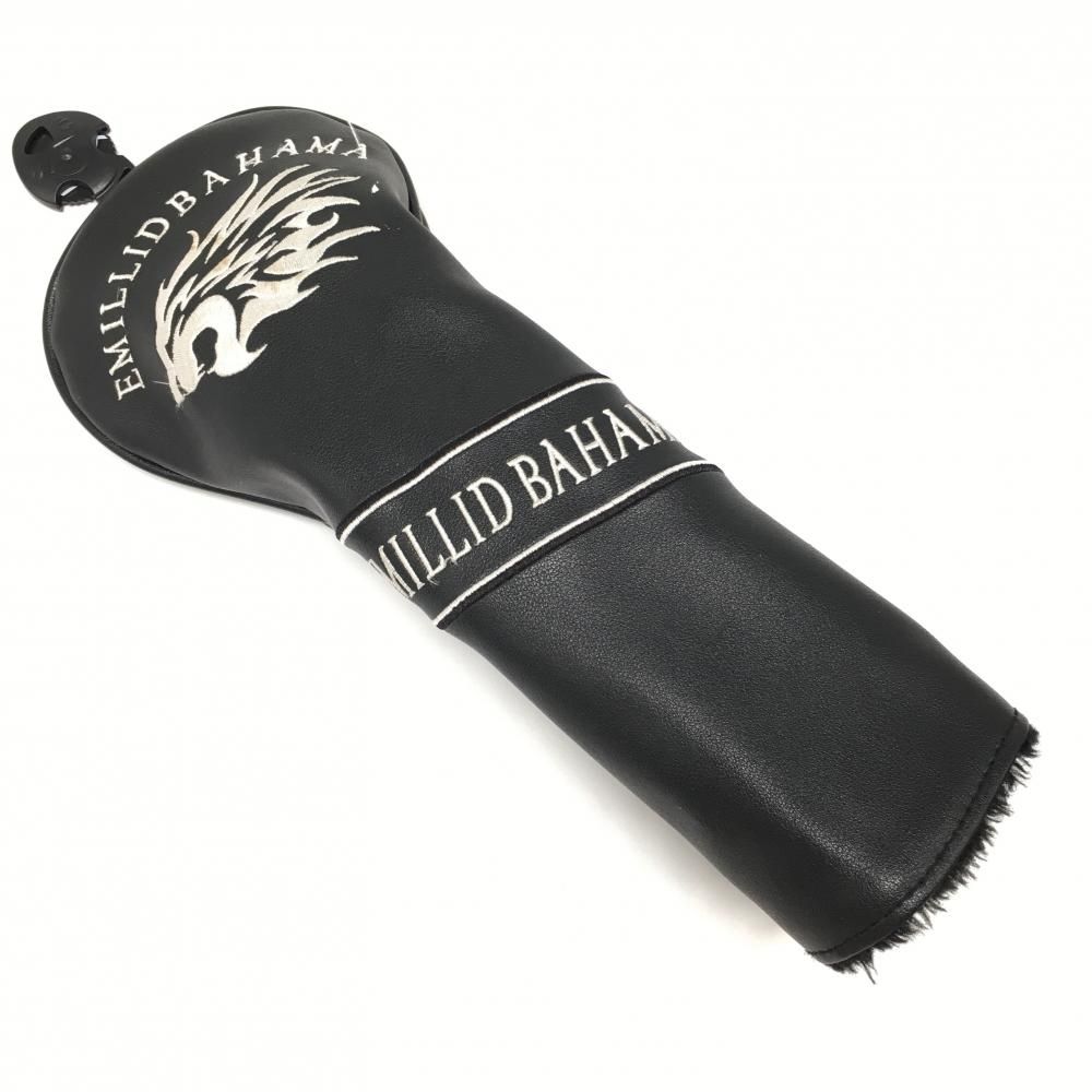 美品】エミリッドバハマ ヘッドカバー 黒×白 FW フェアウェイウッド  