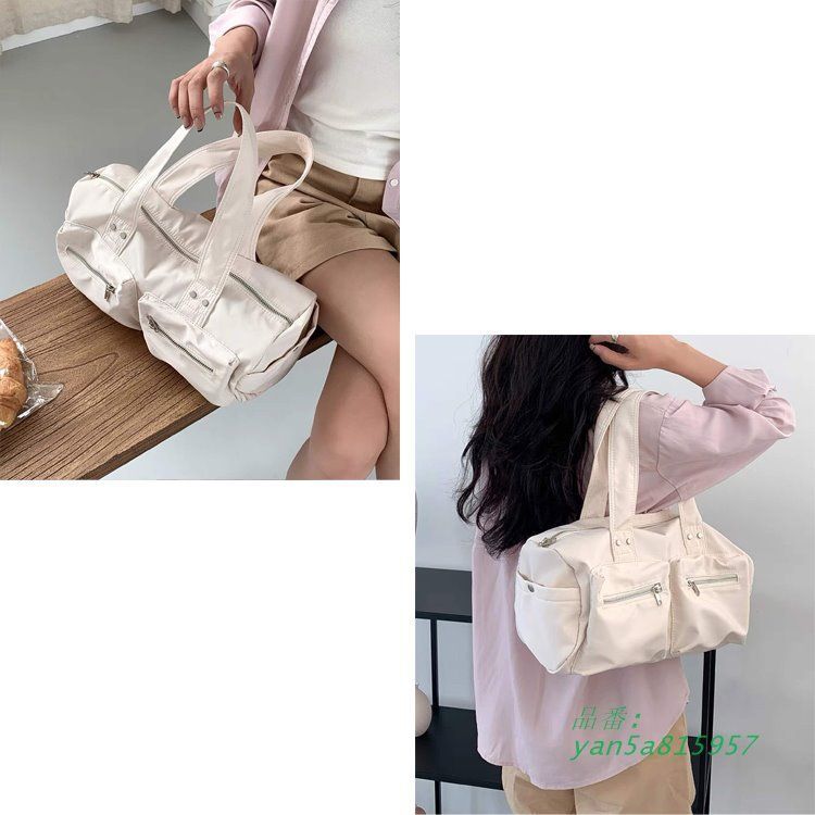 全品 一部除く ダブルポケット ナイロン 横長ボストンバッグ 鞄 レディース おしゃれ プチプラ 韓国 yan5a815957 DECORATOM_COM_BR