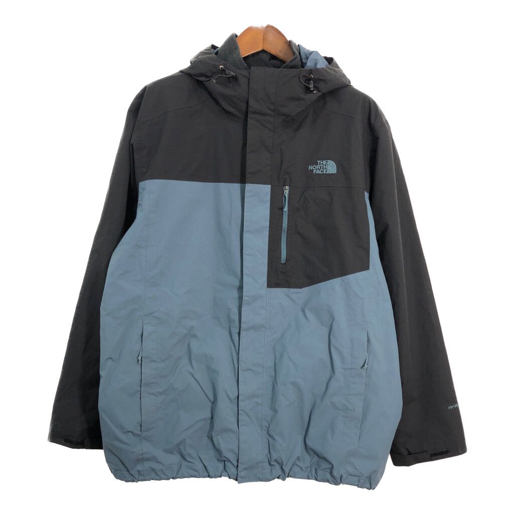 THE NORTH FACE ノースフェイス HYVENT マウンテンパーカー アウトドア 大きいサイズ ブルー (メンズ XXL) 中古 古着 R7276