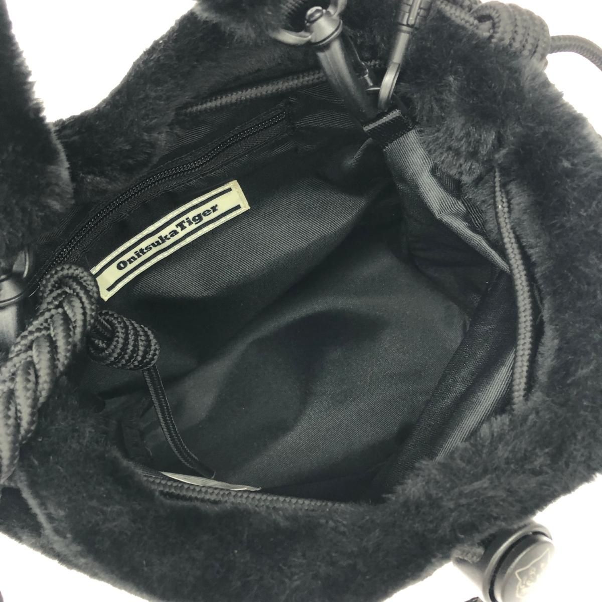 Onitsuka Tiger オニツカタイガー 2WAYショルダーバッグ ロゴ刺繍 ボア