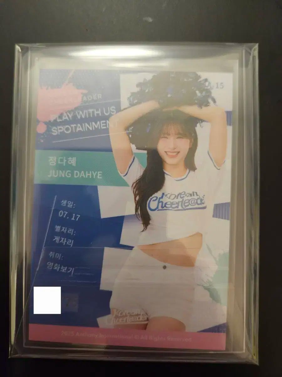 2025 韓国語 チアリーダーボックス チョン ダヘ オンオート カード