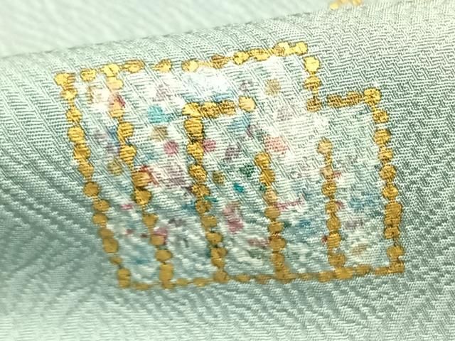 平和屋着物▽訪問着　単衣　作家物　源氏香　金彩　正絹　逸品　AAAW7720fy 平和屋着物▽訪問着 単衣 作家物 源氏香 金彩 正絹 逸品 AAAW7720fy