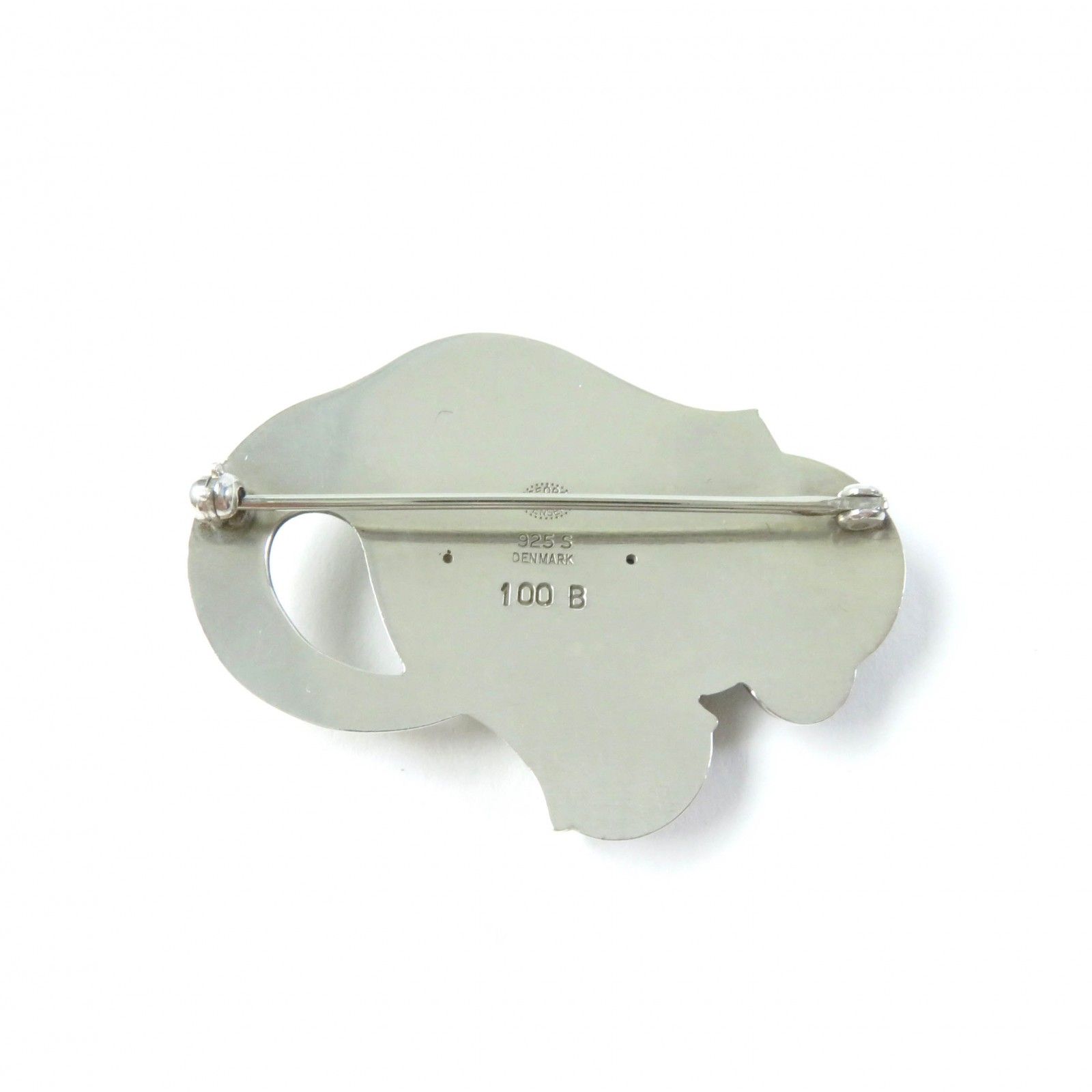 美品☆Georg Jensen ジョージジェンセン 100B SV925 スズランモチーフ 