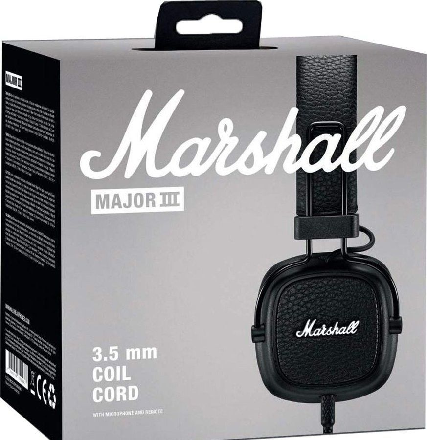 美品】マーシャル Marshall MAJOR III 3.5mm COIL CORD ブラック - メルカリ