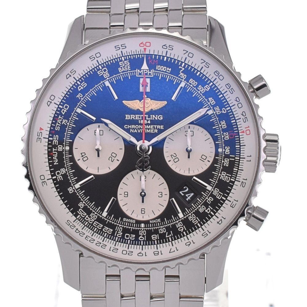 ブライトリング BREITLING AB0120 ナビタイマー 01 クロノグラフ デイト 自動巻き メンズ良品 D#130679 - メルカリ