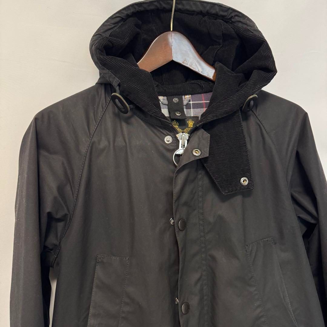 Barbourバブアー フーデッド ビデイル ジャケット ブラック