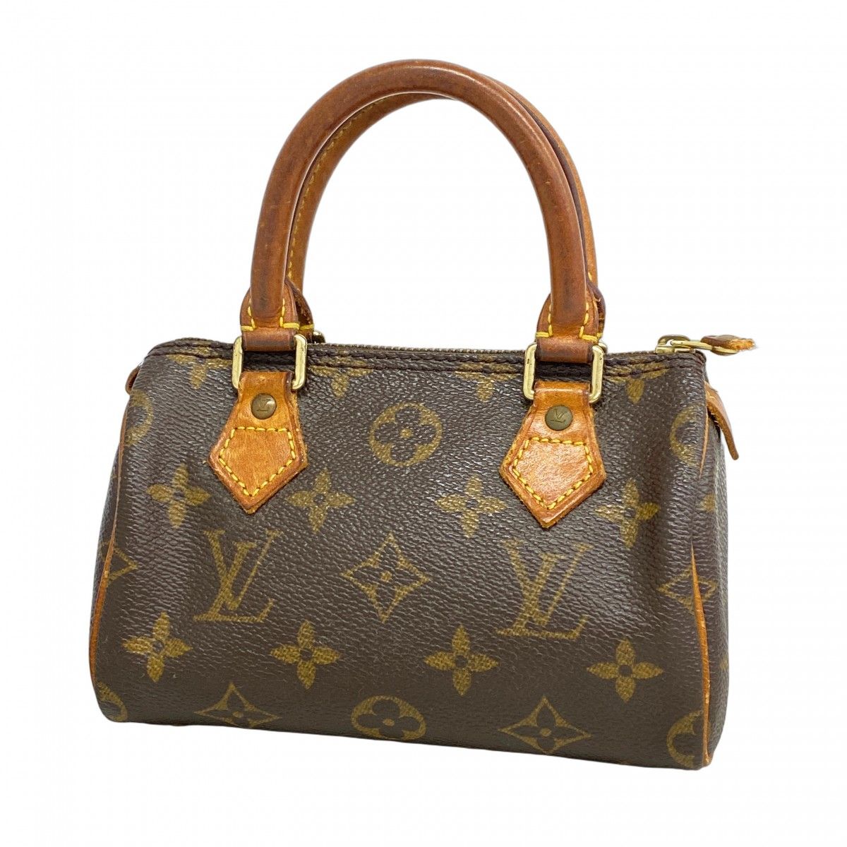 特別価格、イギリスバ―ミンガムで作られたビンテ−ジ、美品シンプル、ダ−クブラウン 5ha0272-h】ルイヴィトン ハンドバッグ モノグラム ミニスピーディ