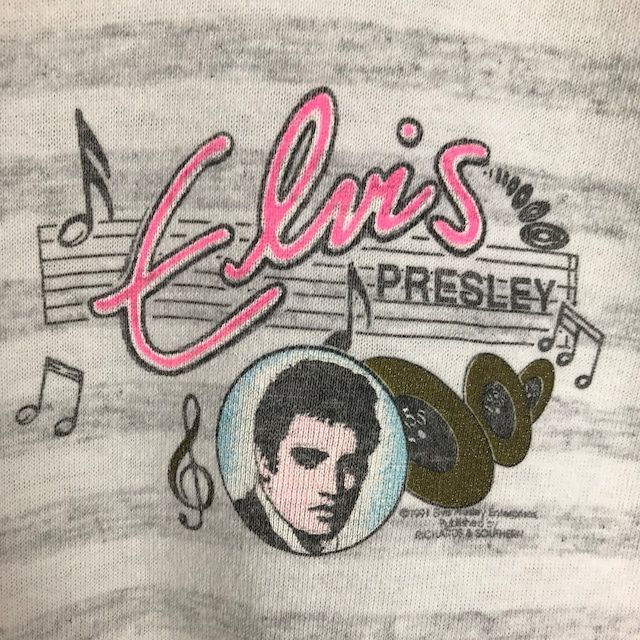 Elvis Presley】 バンドT USA 50/50 ブラック L Elvis Presley