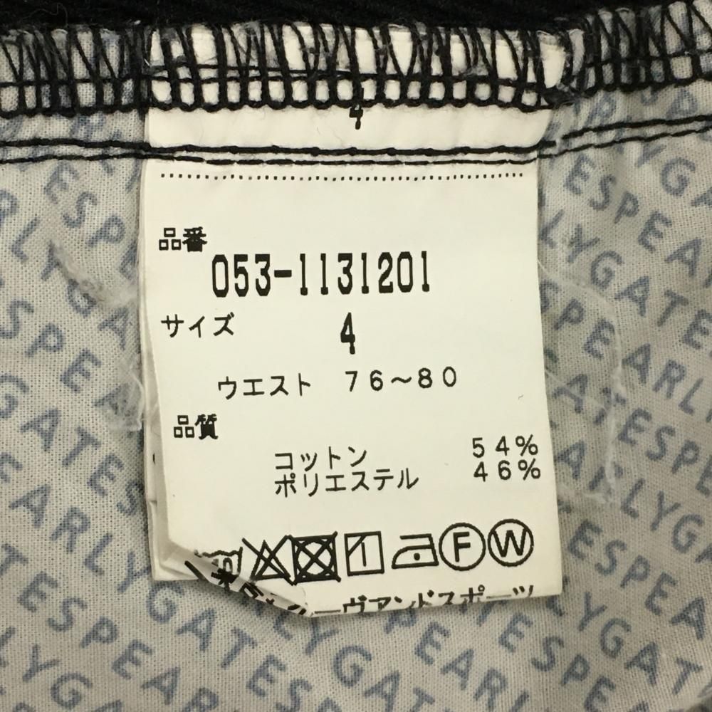 パーリーゲイツ パンツ 黒 ウエストロゴ ロゴ刺しゅう メンズ 4