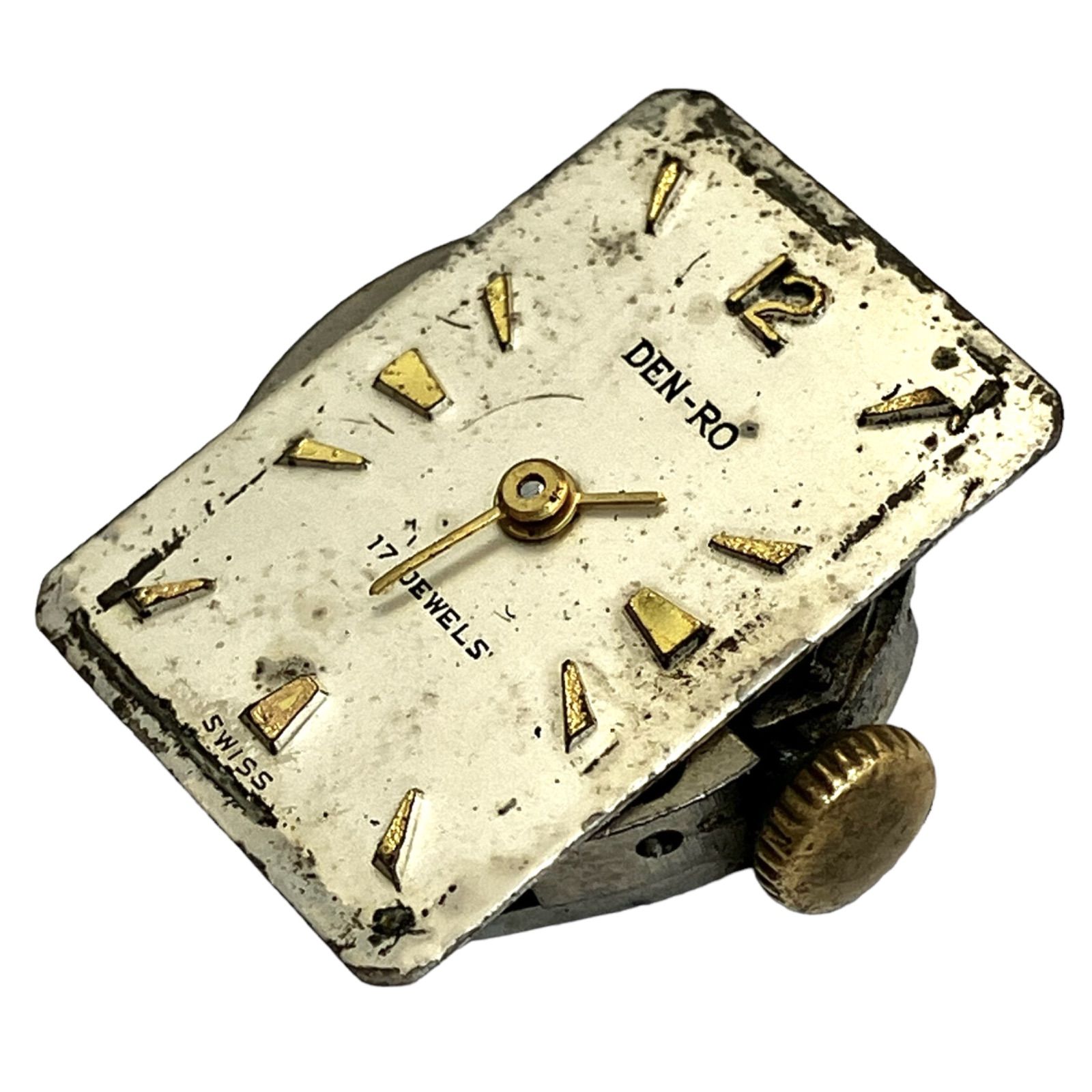 DEN-RO 18金 17石 金無垢 腕時計 ゴールド デンロ ジャンク品