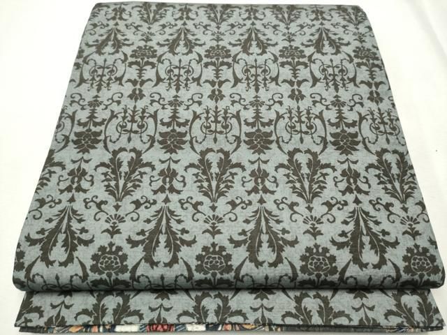 平和屋着物○両面 全通柄袋帯 ふくれ織 更紗吉祥花文 金彩 正絹 逸品