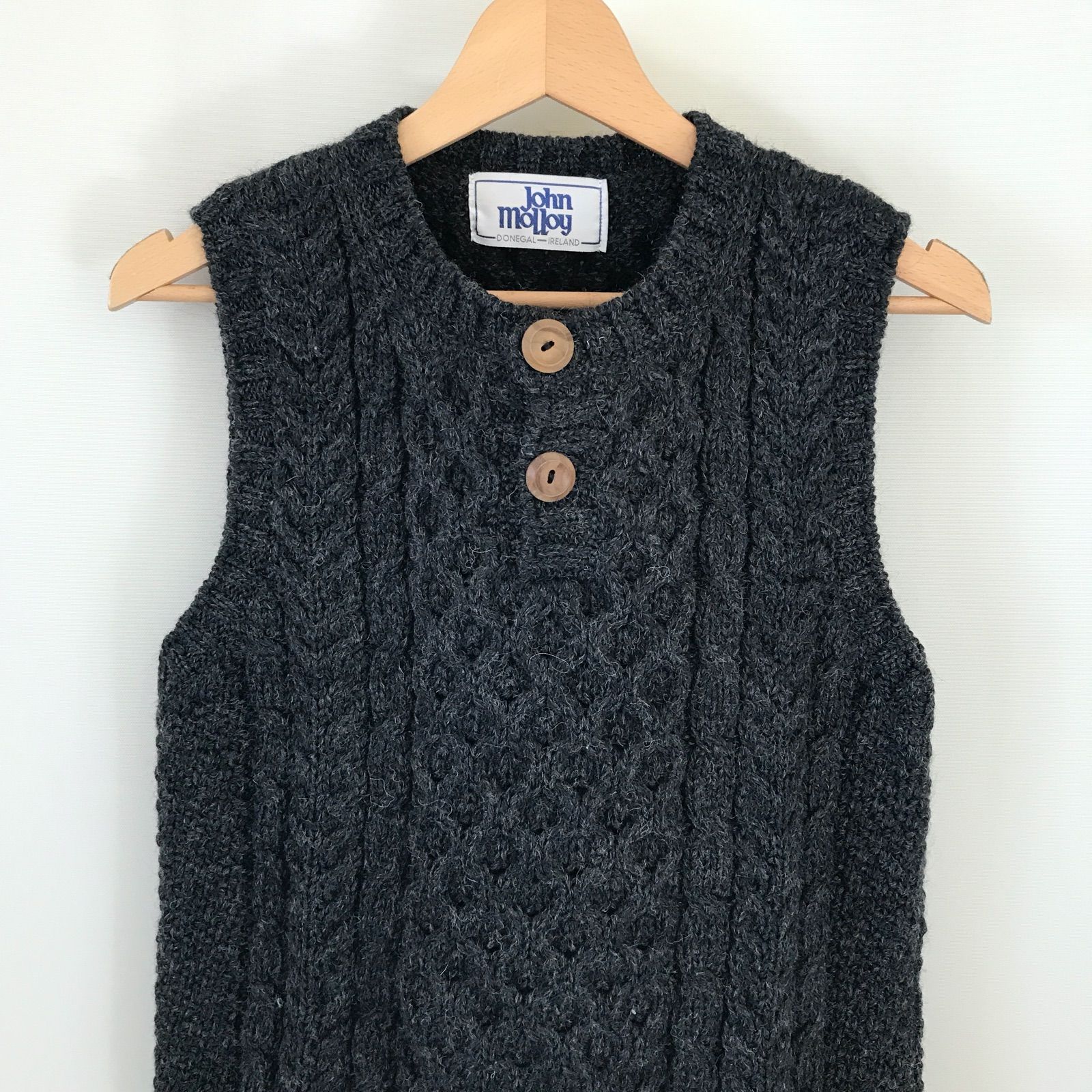 アイルランド製 JOHN MOLLOY ジョンモロイ セーター メンズM 紺系