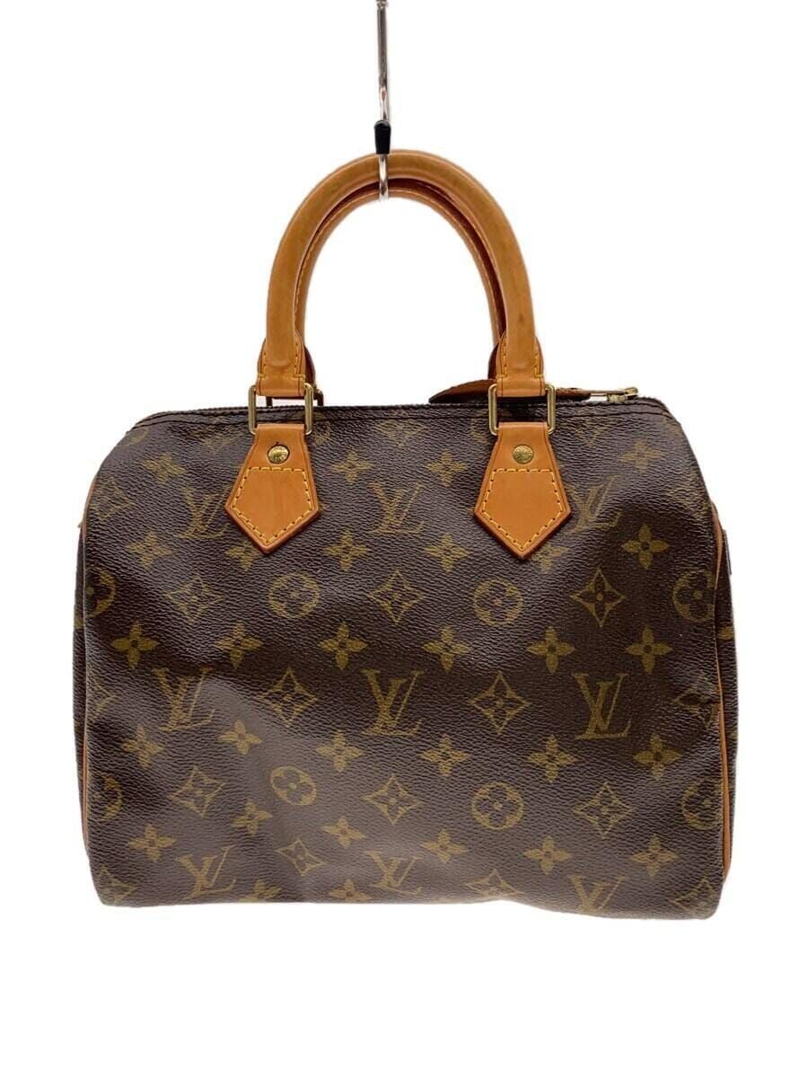 LOUIS VUITTON 1)スピーディ25_モノグラム・キャンバス_BRW PVC ブラウン - メルカリ