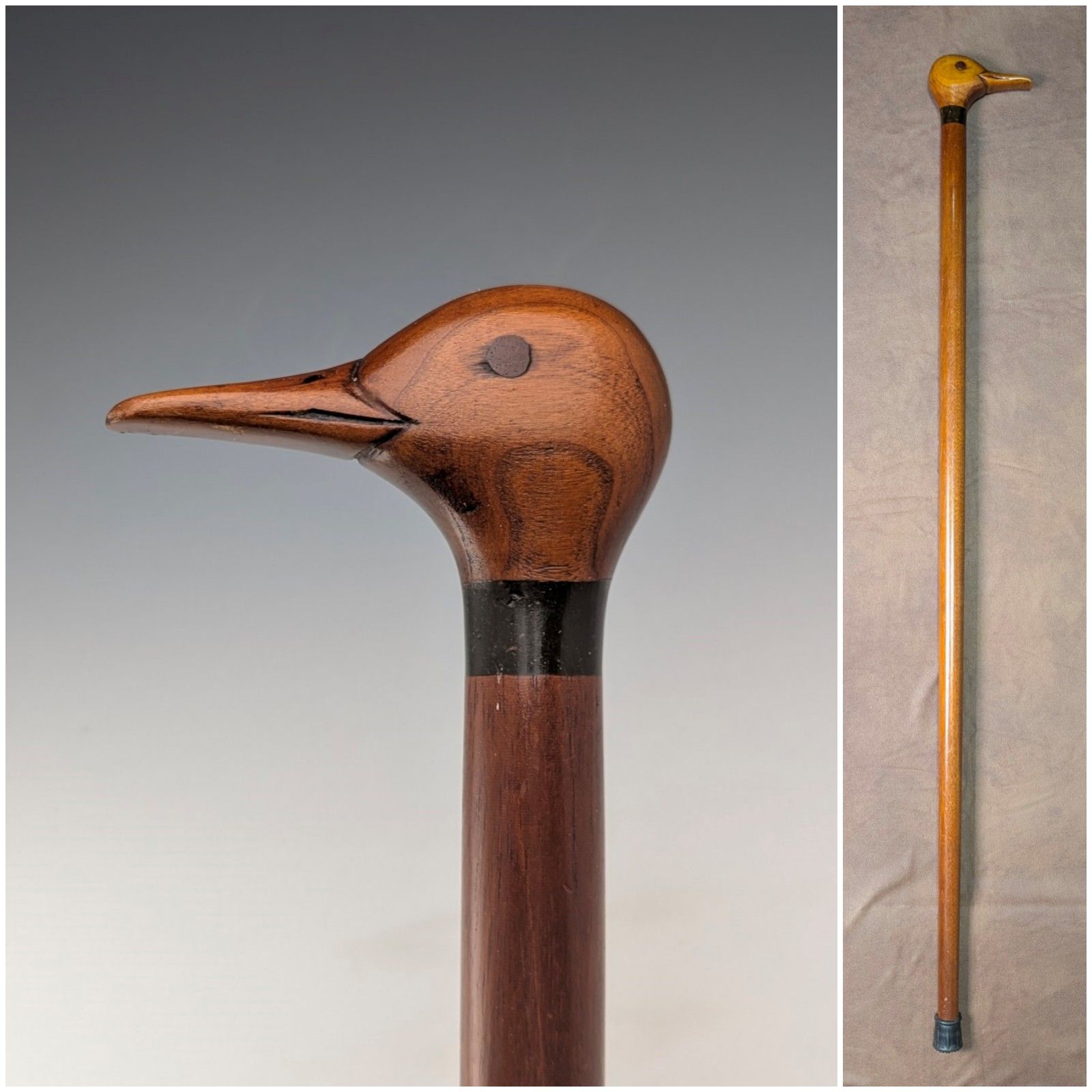 1919年 英国アンティーク ブラウンシャフト ドッグヘッドハンドル 純銀装飾 杖 87cm Jonathan Howell 1919年 英国アンティーク ブラウンシャフト ドッグヘッド