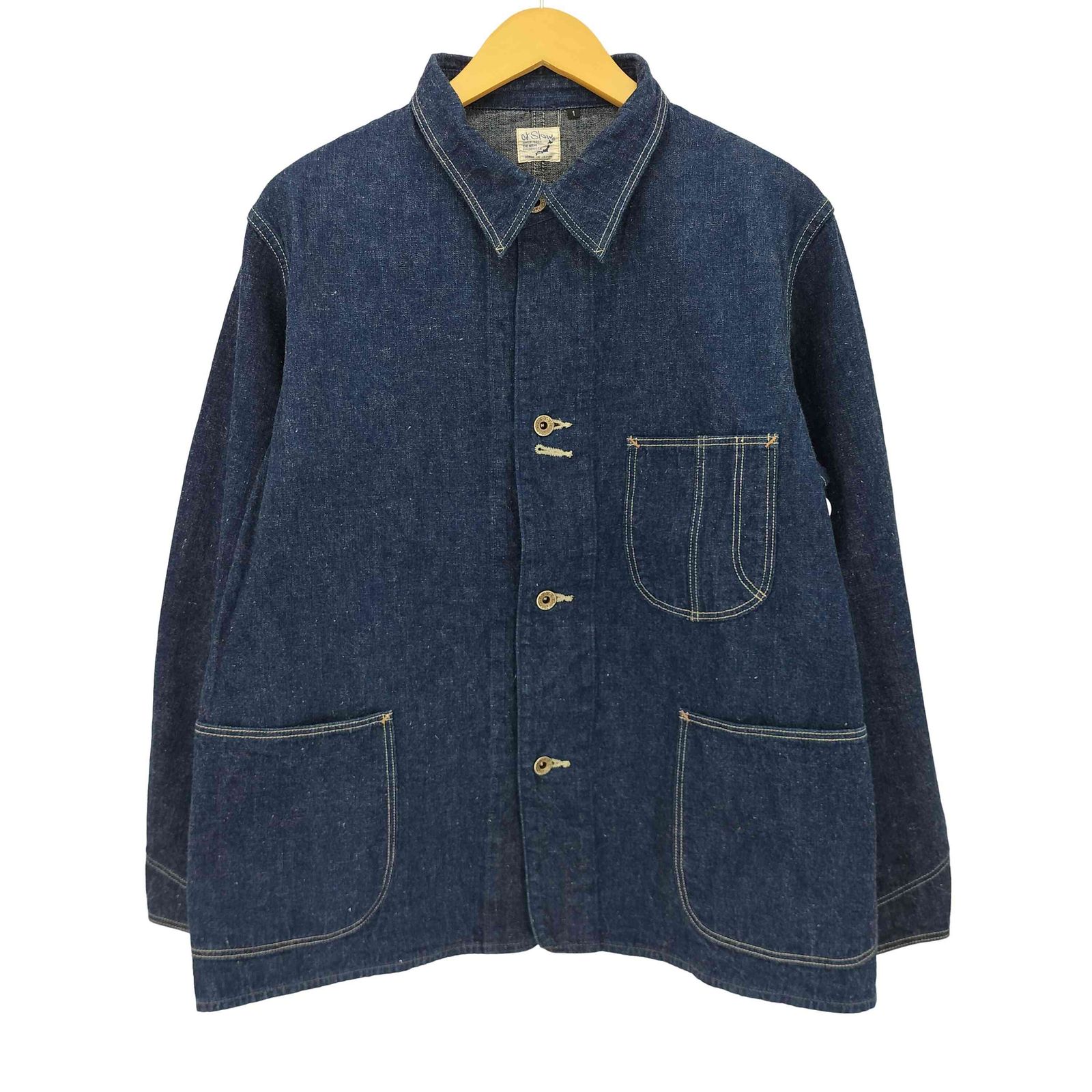 オアスロウ orSlow 40's COVER ALL デニムジャケット 01-6150-81 大戦モデル 月桂樹ボタン メンズ JPN：1 