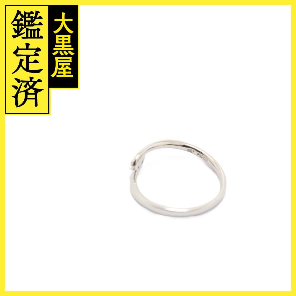 4℃ リング PT950 プラチナ 2P ダイヤモンド 10.5号 【460