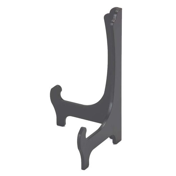 黒い額立て 安全荷重5kg木製額立て（木製皿立て） 対応高さ40cmまで（A3サイズを縦置きくらいまで対応）